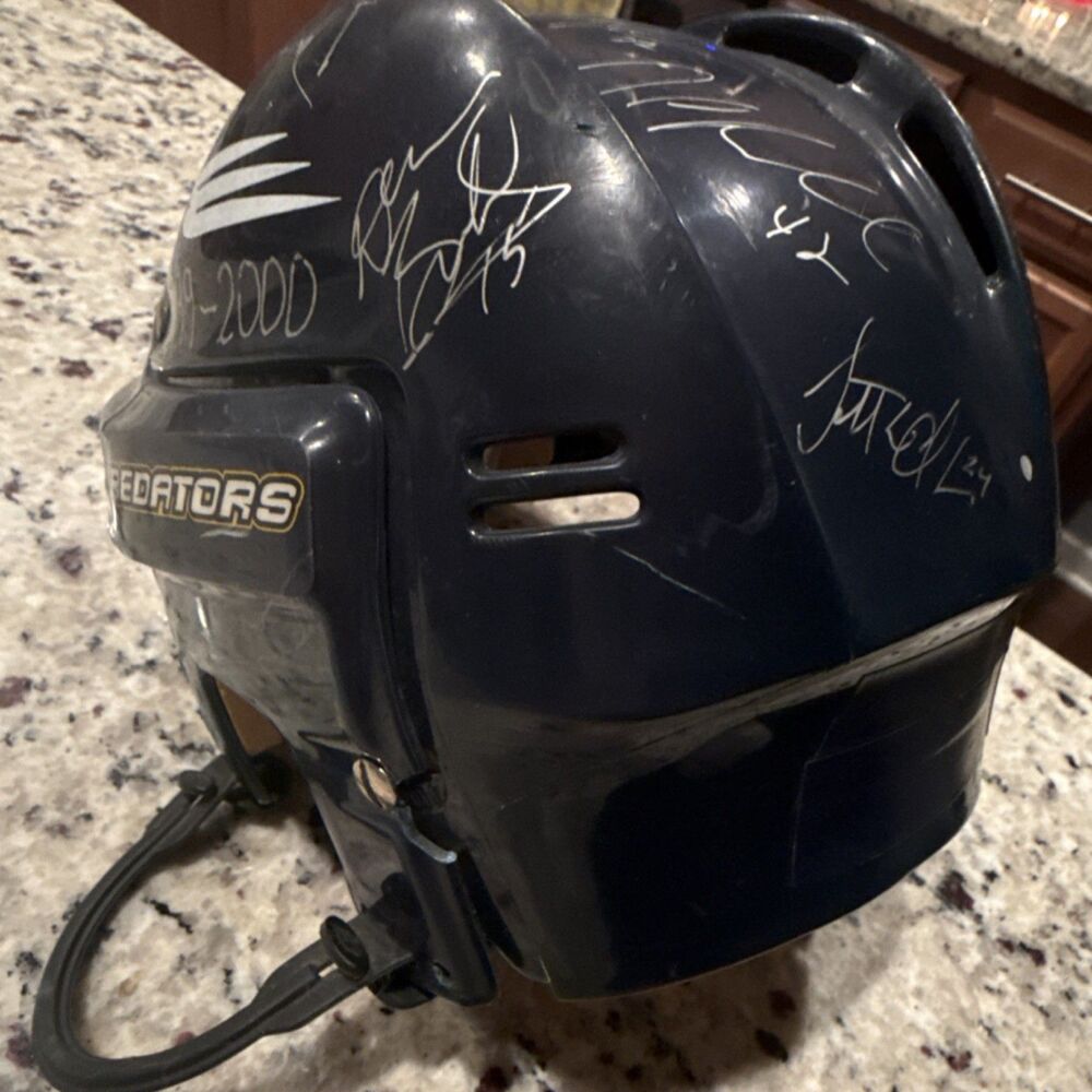 Nashville Predators Autographed Hockey Helmet 1999-2000 Original Team Signed - Picture 9 of 9